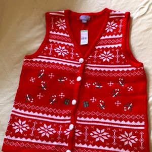 Red Christmas Vest